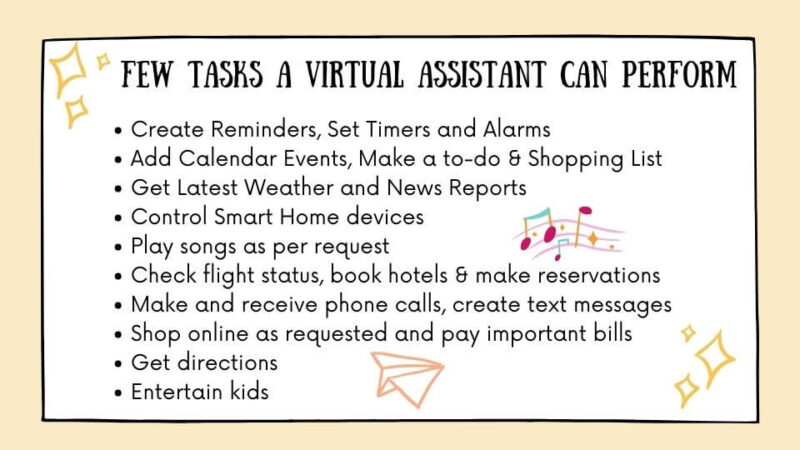 virtual assistant tasks